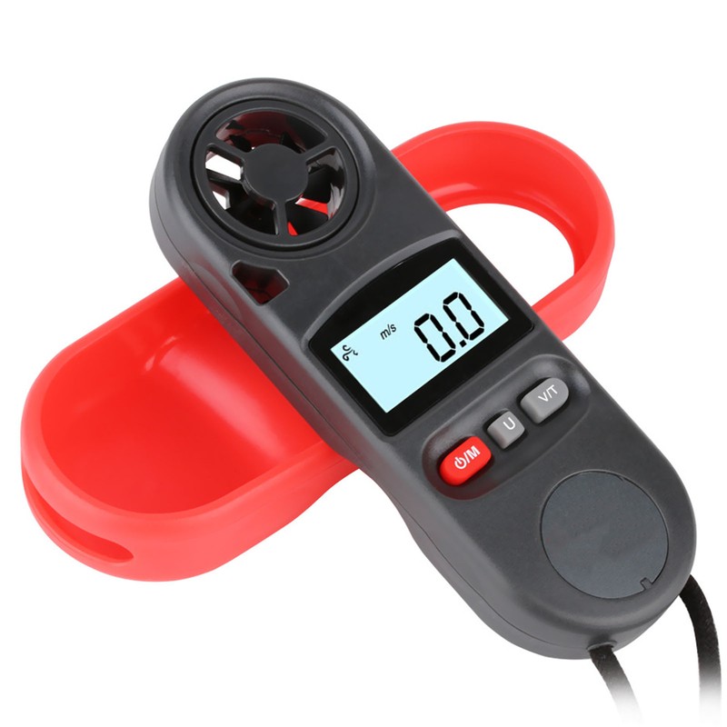 Anemometer Handheld Digital Wind Speed Meter Gauge Air Flow Tester