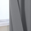 VEHEDE Blackout Grey Thermal Curtains for Living Room 90 Inch