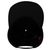 Otto Flat Visor Snapback Cap, black visor lining black