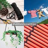 JUNRU Flag Rope 50 Feet Pole Halyard and Clips Kit