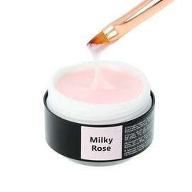 SINCERO Salon Builder Gel for Gel Nails - Milky Rose - UV Gel for Nail Extension and Modelling - Nail Art Gel Nail - Acrylic Gel for Nails - Colour Gel for Gel Nails - Sealing Gel for Gel Nails - 50 ml
