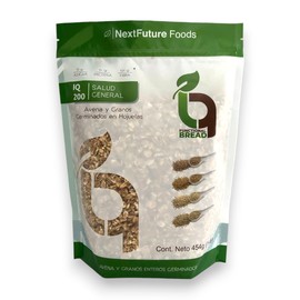 Avena Germinada con Granos iQ 200: Avena-Trigo-Cebada-Mijo Germinados I 454gr I NextFuture Foods
