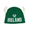 Green Ireland Knit Hat With Horns