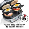Hamilton Beach Dual Breakfast Sandwich Maker with Timer, Silver (25490)