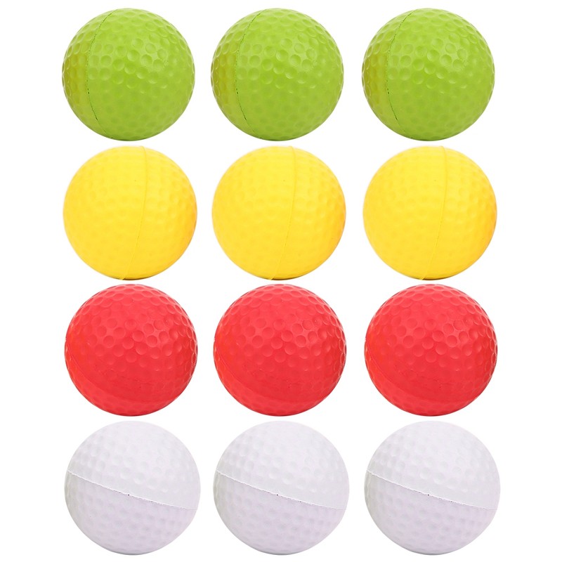 12Pcs Portable PU Golf Sport Kid Trainning Balls Soft Children