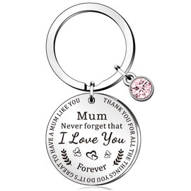 QMVMV Mum Gifts Mum Keyring from Daughter Son Mum Gift for Mother Mama Mummy Keychain Christmas Birthday Thanksgiving Mother's Day Present