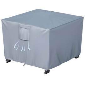 Chinchilla 30 Inch Square Fire Pit Cover - Heavy Duty Waterproof & UV Resistant - Fits 28-30 Inch Outdoor Gas & Wood Burning Fire Pits - Weatherproof Fireplace Cover for Patio, Deck, Backyard