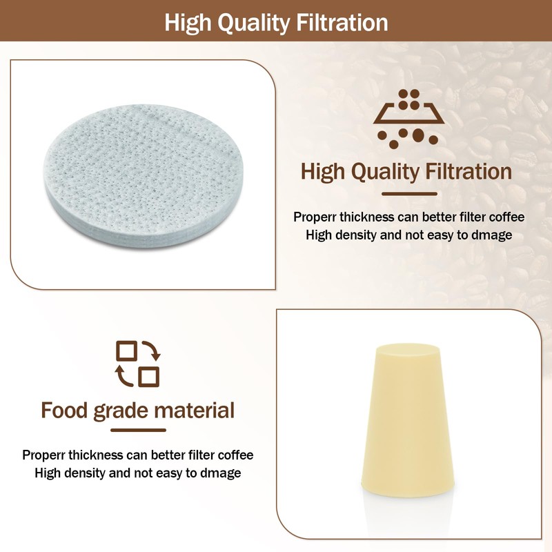 Reusable Coffee Filters Compatible with Toddy Cold Brew Maker -