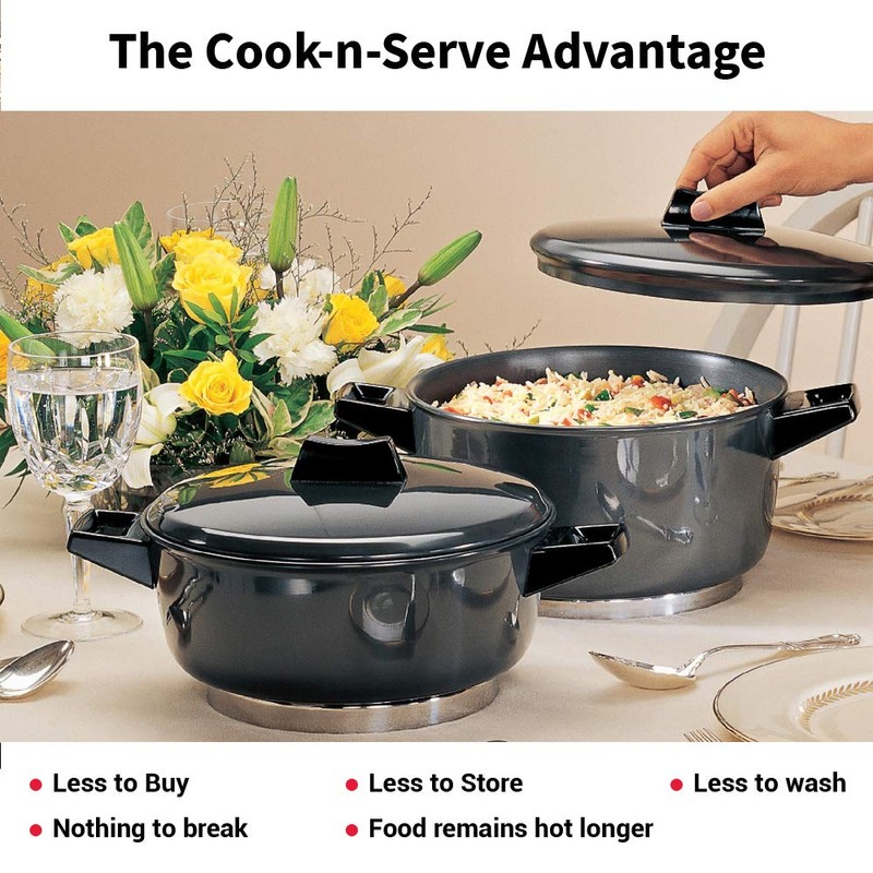 Hawkins Futura 2 Litre Cook n Serve Bowl, Hard Anodised