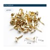 300 Pcs Mini Brads Fasteners Metal Paper Fasteners Iron Paper