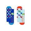 Happy Socks Kids 2-Pack Anti slip Car Sock, Light Blue