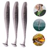Kisangel 5pcs Reusable Fishing Lures Soft Baits for Freshwater Fishing