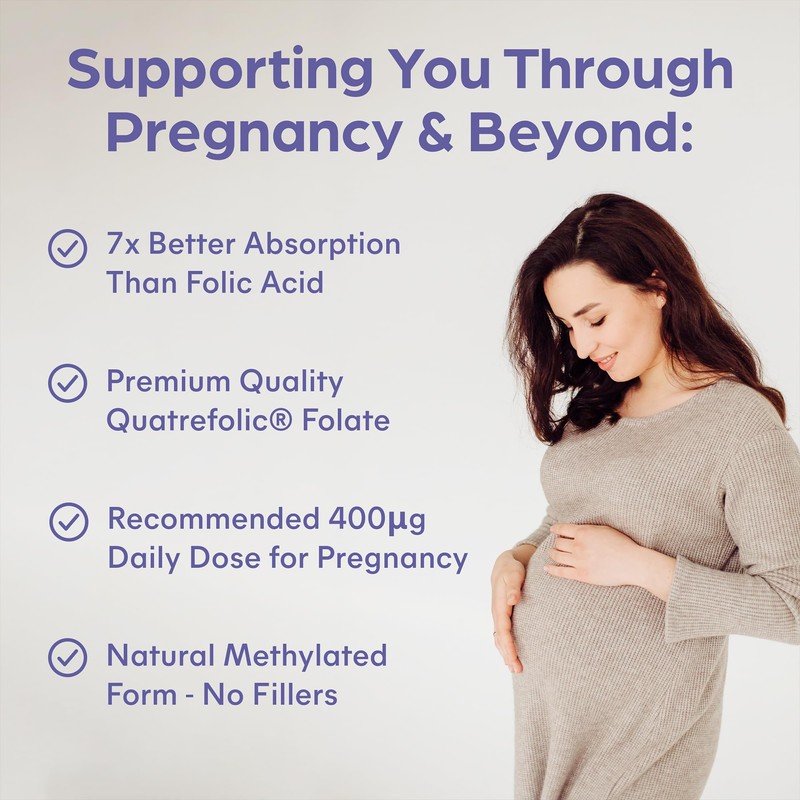 Purolabs Quatrefolic® Folate Supplement - Active 5-MTHF Methylated Folate 400μg