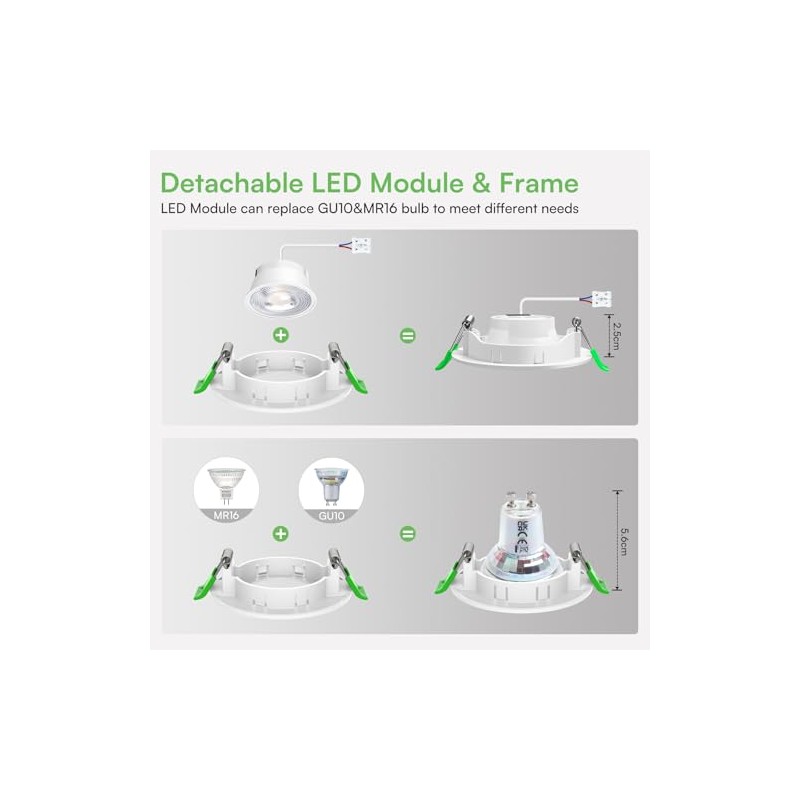 ALUSSO LIGHTING ALUSSO LIGHTING LED Einbaustrahler 230V IP44, 5W Kaltwei?