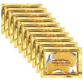 100Pcs Reallygood 24K Gold Gel Collagen Eye Pads, Crystal Collagen Under Eye Mask for Moisturizing, Reducing Fine Lines&Dark Circles& Puffy Eyes Under Eye Patch for Women Men (100Pcs/50Pairs 24K Gold)