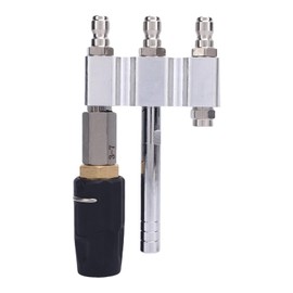 Adjustable Downstream Soft Wash Nozzle Set 3 in 1 1/4inch Rotating Long Distance Soap Tip 0-60° Spray for 3-7GPM Pressure Washer