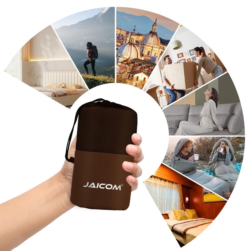 JAICOM Hut Sleeping Bag, Ultralight Silk Sleeping Bag for Travel,