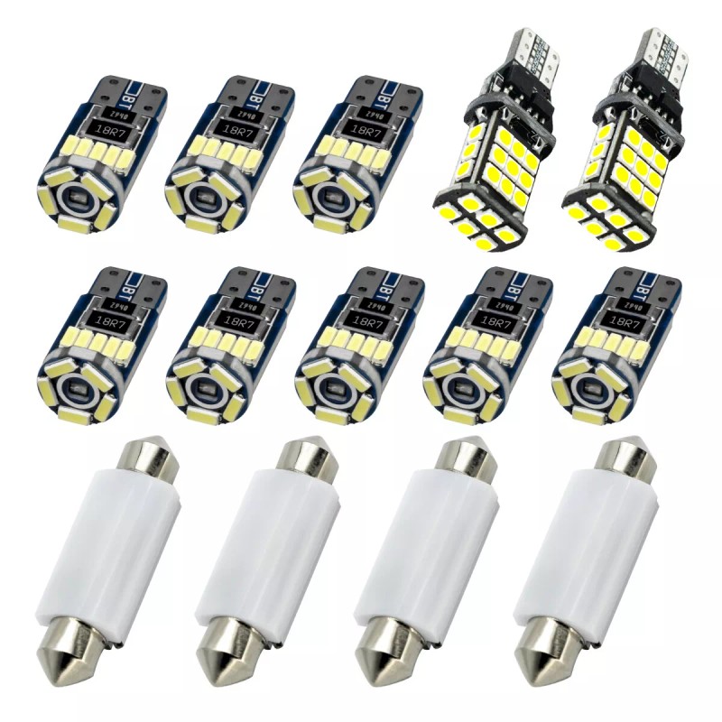 XUKEY 14x White LED Light Kit Map Dome for Chevy