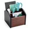 AIMALL Wooden Desk Organizer with 4 Compartments | Rotating Desk