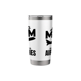Plane Enthusiast Mom Planes Mother's Day Stainless Steel Insulated Tumbler