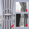 NICEEC 4 Pack Upgrade Magnetic Curtain Tiebacks 16 Inch Handmade