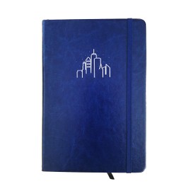 Novem Online Navy Blue Bullet Dotted Grid Journal Hardcover 120 GSM Thick Paper New York