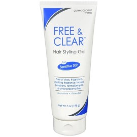 Free & Clear Vanicream Hair Gel For Sensitive Skin 7oz