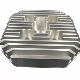 CDHPOWER 66cc/80cc/PK80 Cylinder Head High peroformance Racing Head (Square Type/Silver) with Head Gasket for 2 Stroke Gas Motor 66cc/80cc/PK80