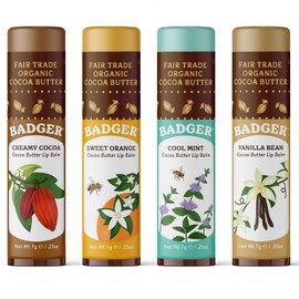 Fair Trade Cocoa Butter Lip Balm Four Pack