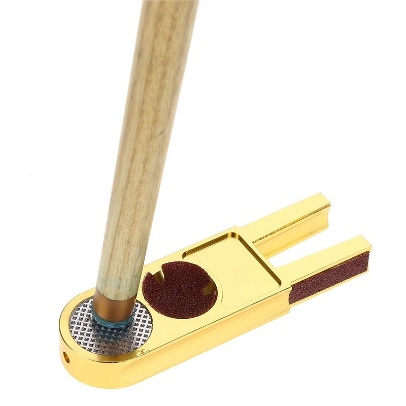 MAGT Billiard Cue Tip Trimmer, 3 in 1 Multifunctional Snooker