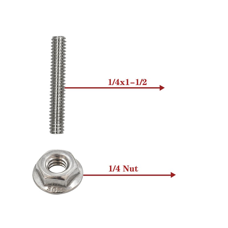 QGHAUC Valve Cover Stainless Steel Stud Kit Bolts Compatible For