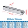 Universal Spark Plug Gap Tool with 32 Blades Steel Feeler