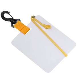 Scuba Choice Diving Dive Writing Slate, Dive Board Shower Whiteboard Underwater Communication Handwriting Tablet with Clip Replaceable Pencil for Water Sport Swimming Portable Plate Pocket Note Taking