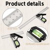 Set Square, 2-Piece Multifunctional Right Angle Ruler, Professional Combination Square