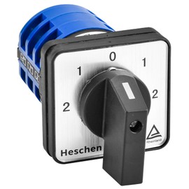 Heschen Universal Rotating Cam Selector Switch SZW26-32/133133.3 660V 32A 5 Position 3 Phase 12 Terminals CE