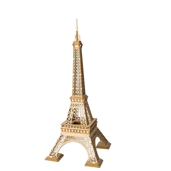 Rolife 3D Wooden Puzzle Assemble Toy-DIY Model Craft Kit-Home Decoration-Best Educational Birthday Day Gift for Boys Girls Friends Son Adults(Eiffel Tower)