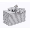 HOMIDATE Cloth Napkins 100% Cotton 18x18 inch,Light Grey, Set of