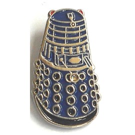 Metal Enamel Pin Badge Doctor Dr. Who Dalek Blue