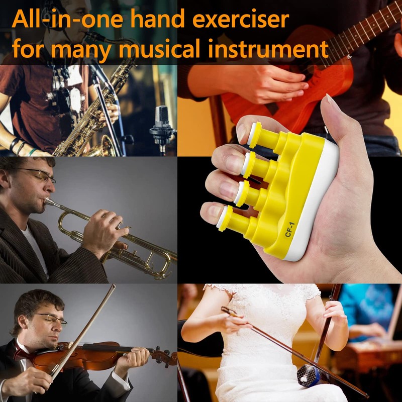 Musiin Finger Strengthener for Guitar Players Finger Resistance Training, Guitar