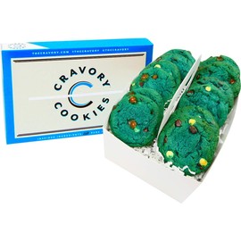 The Cravory: Cookie Monster Cookies - 24 cookies, 2.0 oz. each - Individually Wrapped - Gourmet - Baked Fresh - Dessert, Snack or Baked Goods