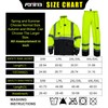 FONIRRA Hi Vis Safety Rain Jacket for Men,Class 3 High
