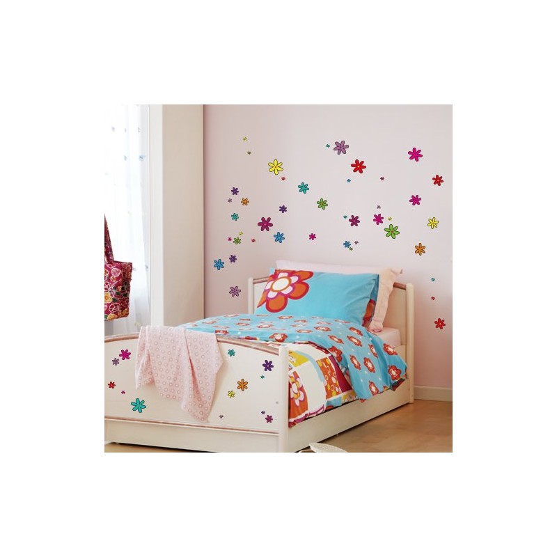 Wandkings Flower Design 1 Wall Sticker Set, 56 Stickers, 2