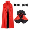 4Pcs Vampire Family Halloween Costume Set, Matching Costume for Human