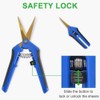 3Pcs Pruning Shears with Curved Blades Gardening Hand Pruning Snips