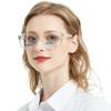 WEMOOTANTS Bifocal Reading Glasses Women's Large Clear Bifocals Readers Glass