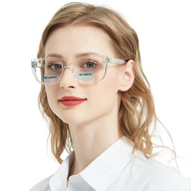 WEMOOTANTS Bifocal Reading Glasses Women's Large Clear Bifocals Readers Glass 1.0 1.25 1.5 1.75 2.0 2.25 2.5 2.75 3.0 3.5