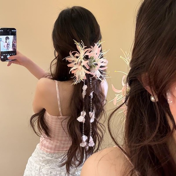 Artificial flower accessory, artificial flower, hair ornament, mandu shaka, hair