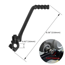 WEIYINGSI 16mm Kick Starter Pedal Lever Compatible with Chinese 70cc 90cc 110cc 125cc YX 140cc 160cc Atomik CB CG 200cc 250cc Thumpstar Zongshen Lifan Pit Dirt Trail Bike - Black