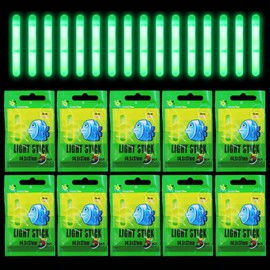 Professional Night Fishing Glow Sticks - 50Pcs 30m High-Visibility Fishing Float Glowsticks with 12-Hour Duration, Waterproof Night Fishing Bite Alarm Fishing Accessories