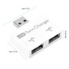 USB Hub 2-Port USB Double Charger Splitter Adapter Converter Kit